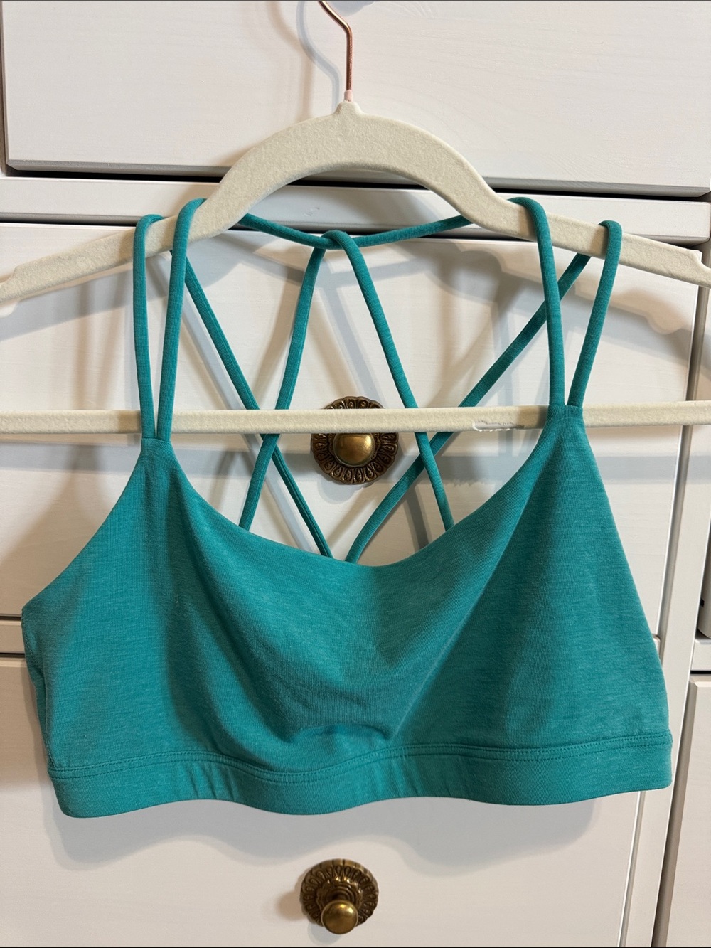 GAP fit - Teal Strappy - Women's Sports Bra - M
